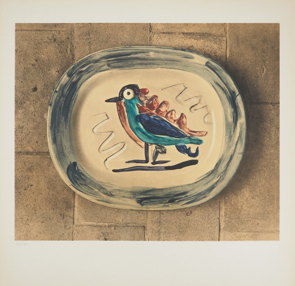 Pablo Picasso (18811973) Oiseau coloré Catawiki