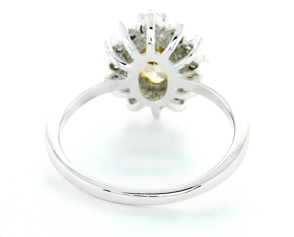 Ring - 14 karat Hvidguld -  1.66ct. tw. Diamant  (Natur) - Diamant #3.1