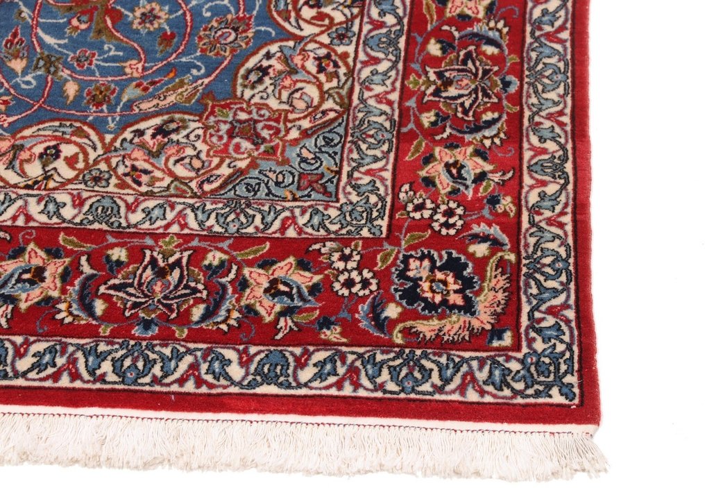 Genuine Semi-Antique Isfahan Wool Carpet - Fine Wool - Rug - 206 cm - 143 cm #3.2