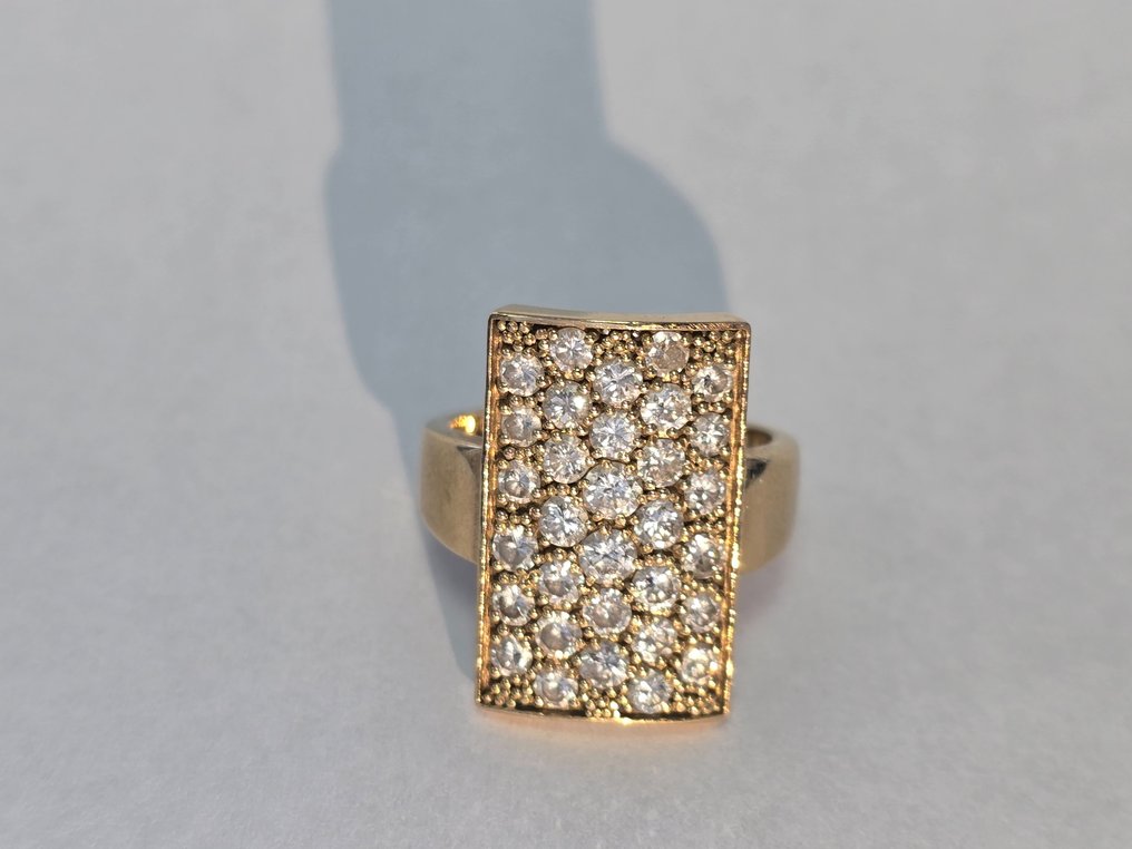 Ring - 18 karaat Geel goud -  1.60 tw. Diamant  (Natuurlijk) - Diamant #3.2