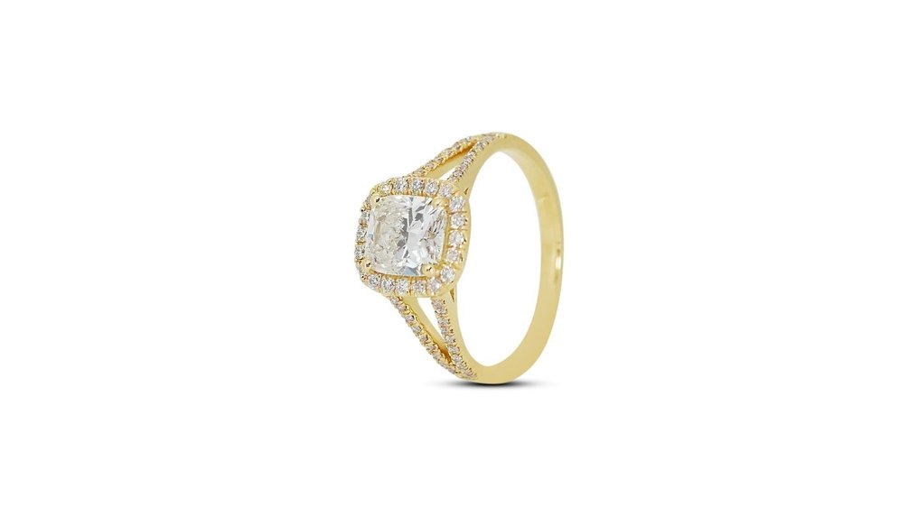 - 1.80 Total Carat Weight - - Ring - 18 kt Gult guld -  1.80 tw. Diamant  (Natural) - Diamant #2.2