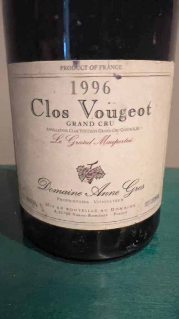 1996 Domaine Anne Gros Le Grand Maupertui - Clos Vougeot Grand Cru - 1 Magnum (1.5L) #1.2