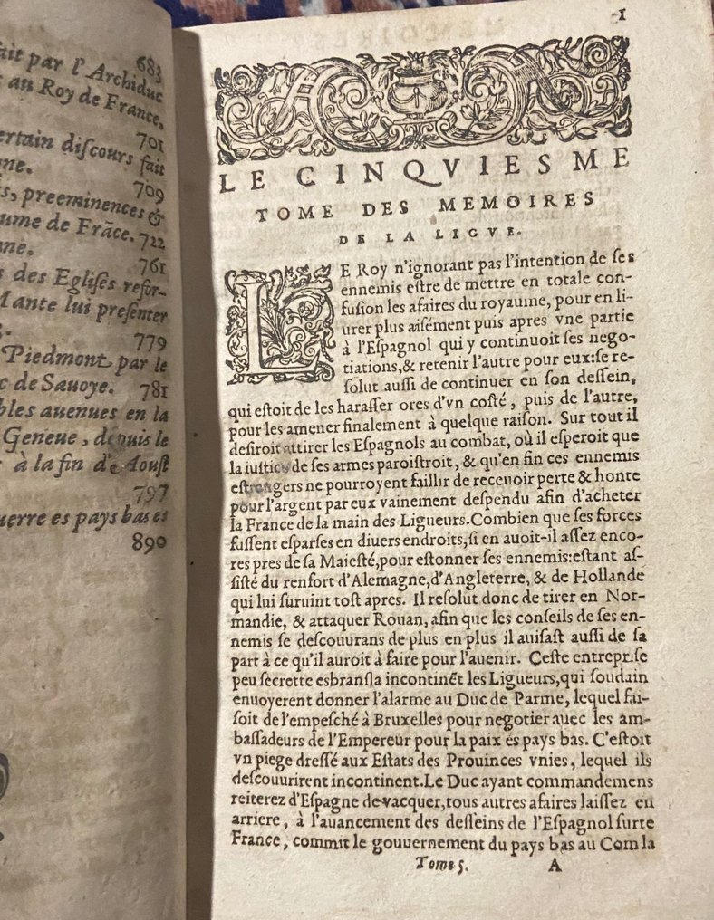 Goulart Simon - Le cinquiesme recueil, contenant les choses plus memorables avenues sous la Ligue - 1598 #2.2