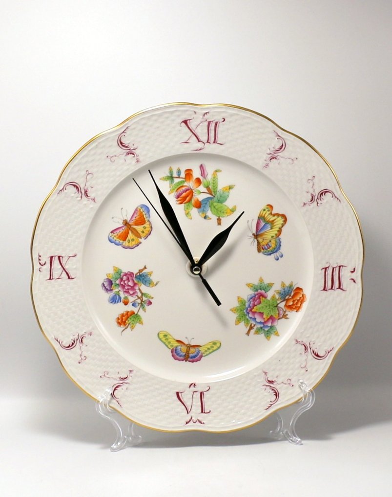 Herend - Falitányér - Clock - "Victoria" - Porcelán #1.1