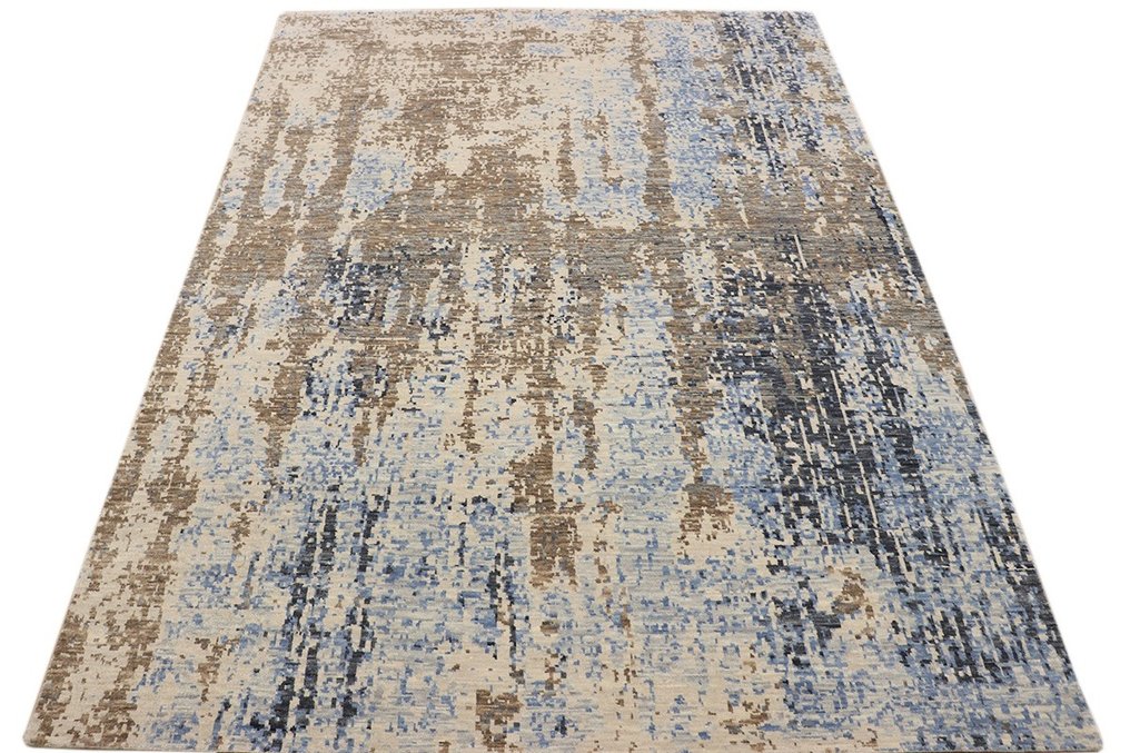 阿格拉银河蓝色/米色 - 小地毯 - 372 cm - 275 cm #1.2