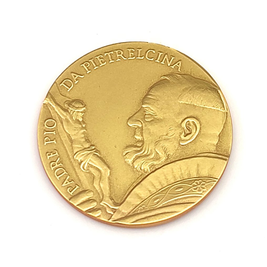 Ιταλία. Gold medal 2003 "Padre Pio da Pietralcina" Au 8 gr (.917) #1.1