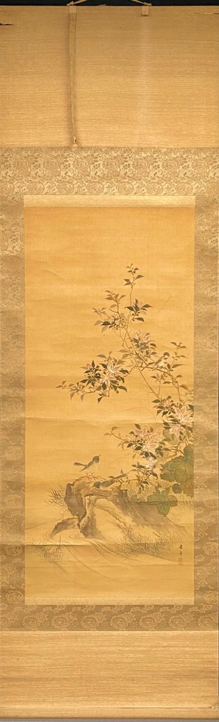 Elegant spring painting with flowers and birds - Kawabata Gyokusho(1842-1913) - Japonia #1.2