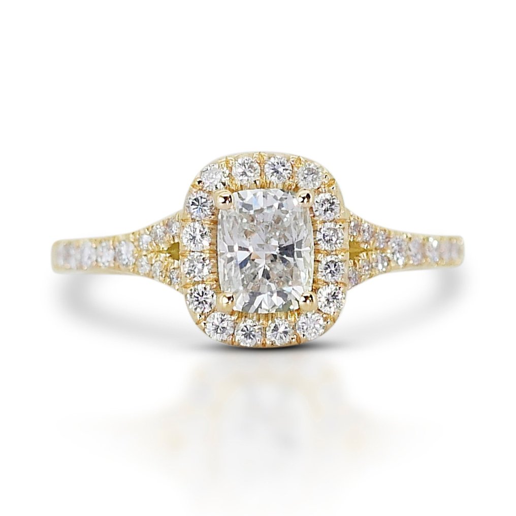 - 1.33 Total Carat Weight - - Ring - 18 kt Gult guld -  1.33 tw. Diamant  (Natural) - Diamant #1.1