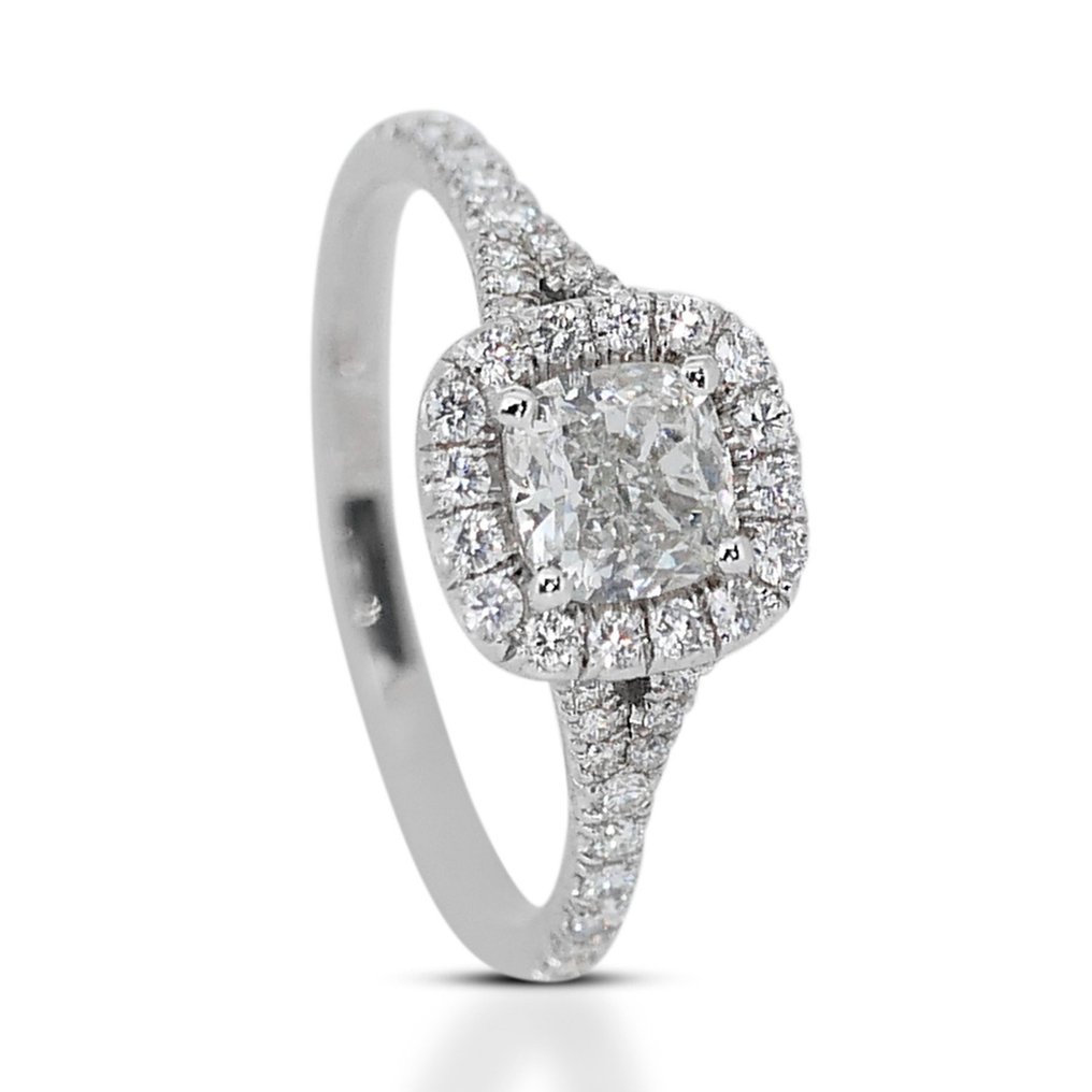 - 1.40 Total Carat Weight - - Ring - 18 karat Hvitt gull -  1.40 tw. Diamant  (Naturlig) - Diamant #2.1