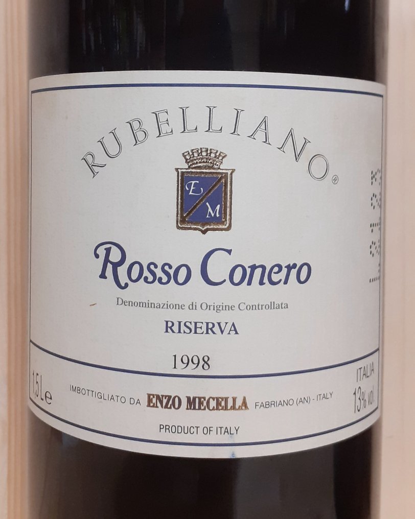 1998 ,2004 & 2010 Rubelliano, Enzo Mecella - Rosso Conero Riserva DOCG - 3 Magnums (1.5L) #2.1
