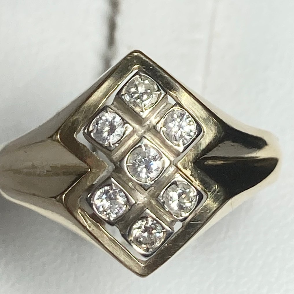 Δαχτυλίδι - 18 καράτια Κίτρινο χρυσό -  0.28ct. tw. Διαμάντι  (Φυσικό) - Διαμάντι #2.1