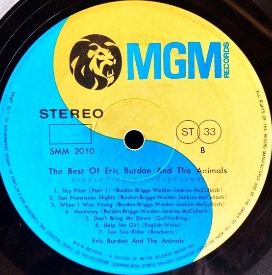 Eric Burdon - The Best Of Eric Burdon & The Animals/ A Timeless "Must Have" - LP - Första pressning, Japanskt tryck - 1970 #1.2