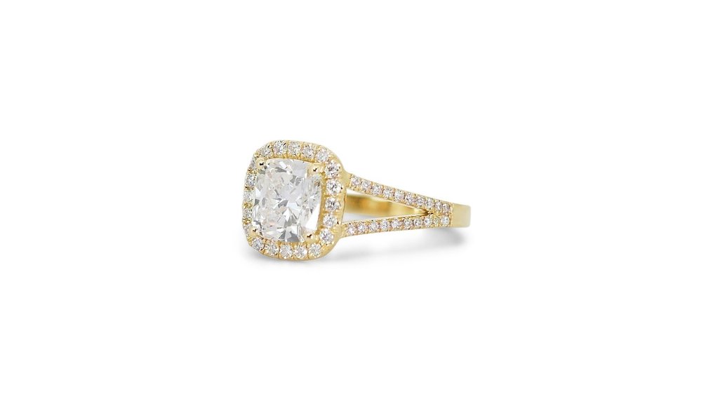 - 1.80 Total Carat Weight - - Ring - 18 kt Gult guld -  1.80 tw. Diamant  (Natural) - Diamant #2.1