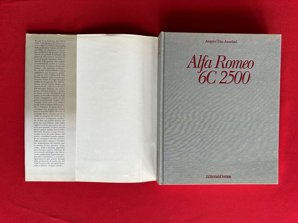 Book - Alfa Romeo - 6C 2500 - Angelo Tito Anselmi - 1993 #1.2