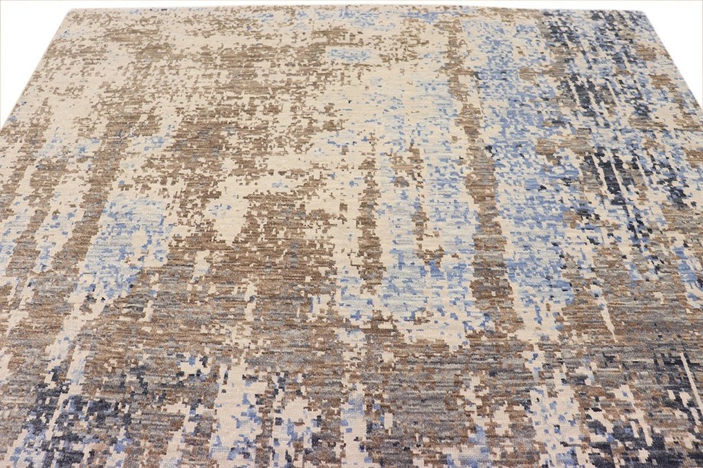阿格拉银河蓝色/米色 - 小地毯 - 372 cm - 275 cm #3.2