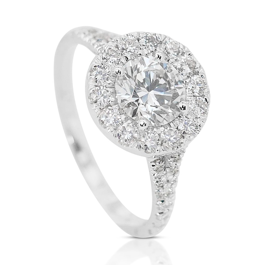 - 1.77 Total Carat Weight - - Ring - 18 karat Hvitt gull -  1.77 tw. Diamant  (Naturlig) - Diamant #2.1