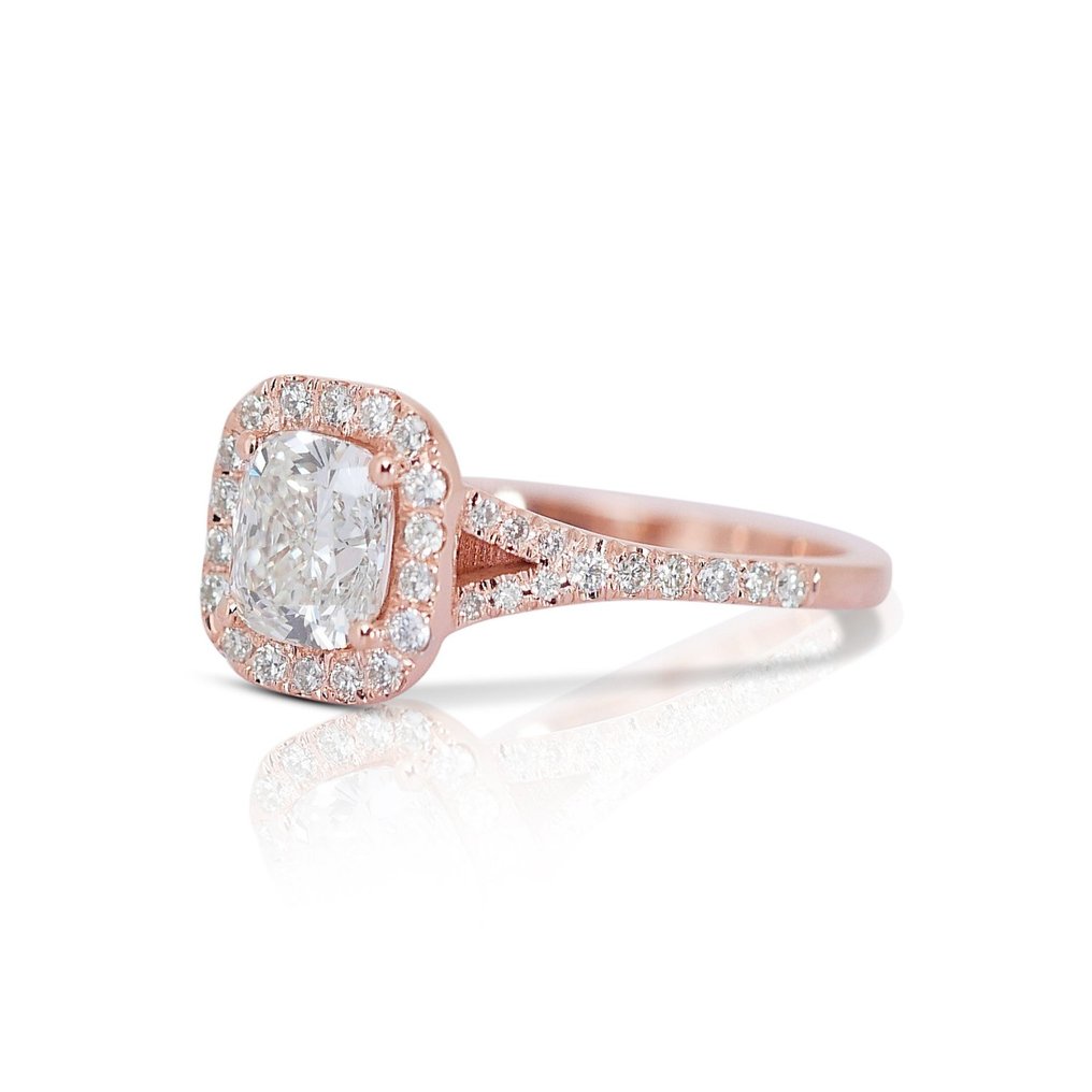 Anel - 18 K Ouro rosa -  1.28ct. tw. Diamante  (Natural) - Diamante #1.2
