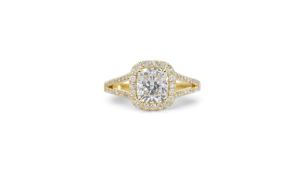 - 1.80 Total Carat Weight - - Ring - 18 kt Gult guld -  1.80 tw. Diamant  (Natural) - Diamant #1.1