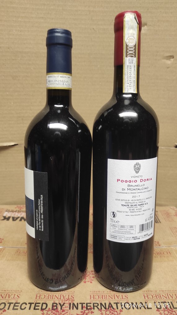 2015 Pian dell'Orino Vigneti del Versante & 2017 Tenute Silvio Nardi Vigneto Poggio Doria - Brunello di Montalcino DOCG - 2 Bottle (0.75L) #1.2