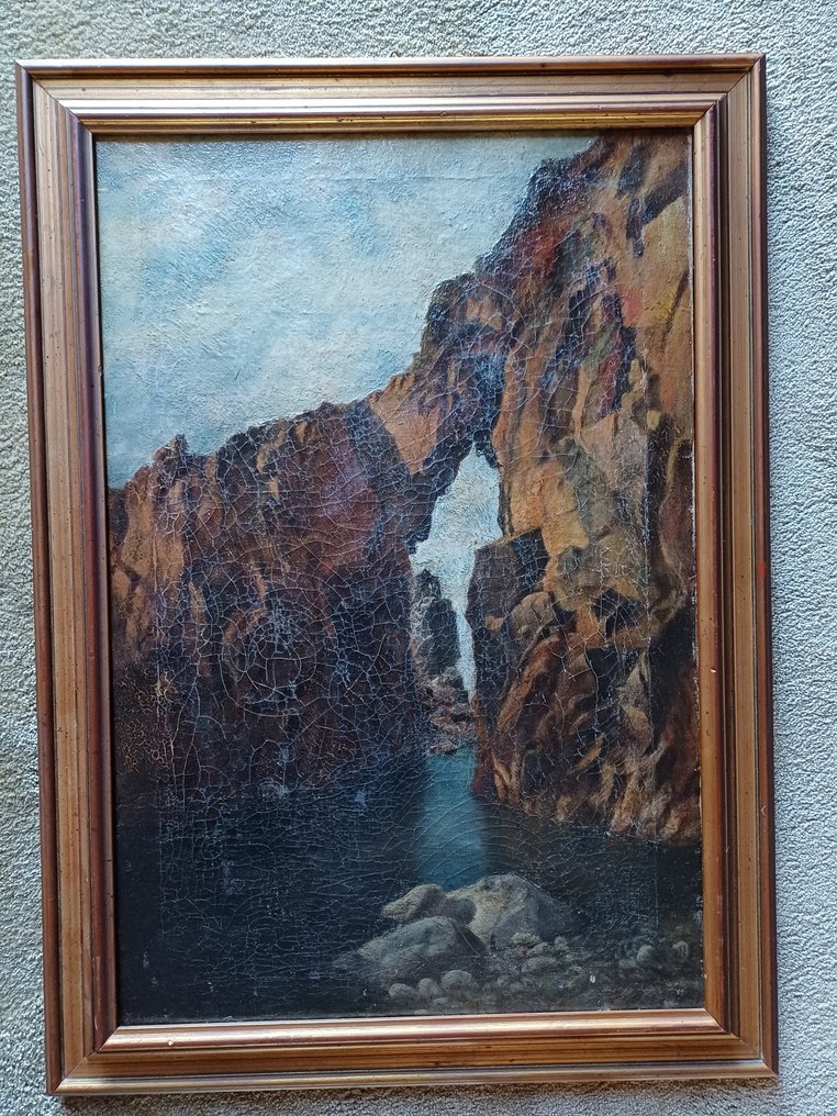 Giacinto Gigante (1806–1876), Attr. a - Paesaggio costiero #1.0