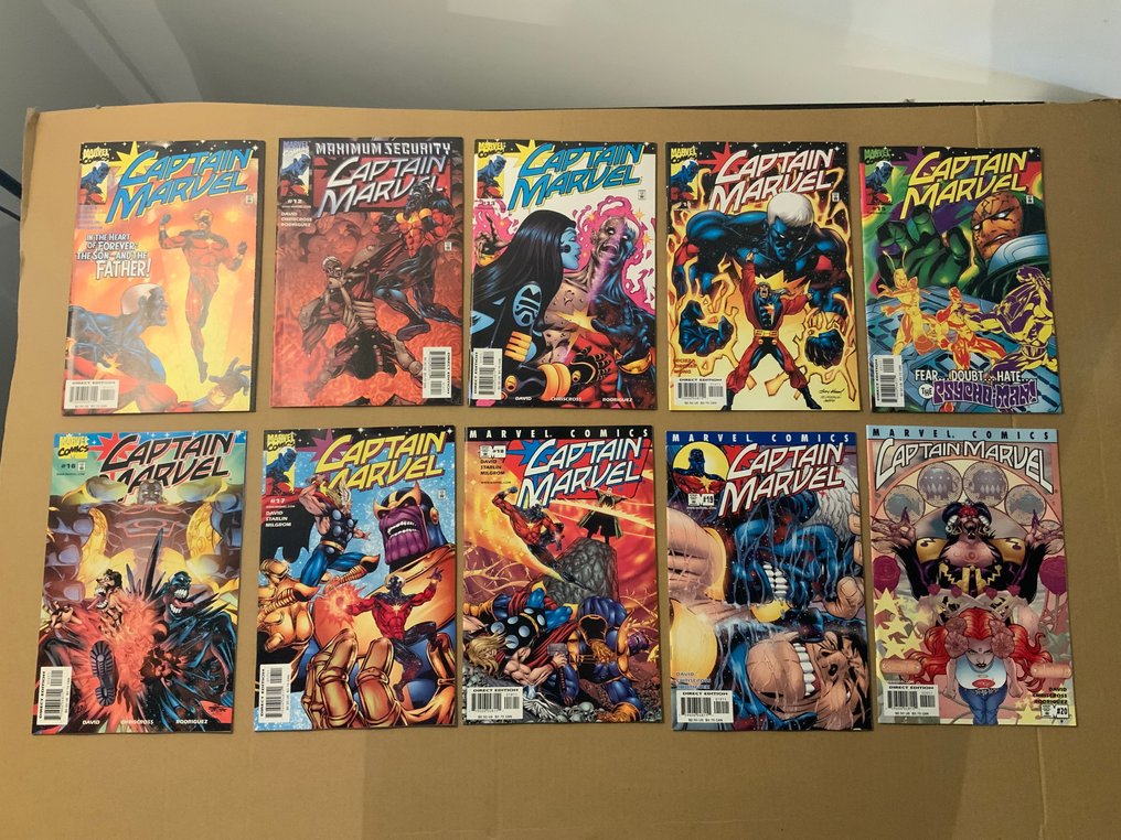 Captain Marvel (1999 Series) # 1-35 + Captain Marvel (2002) # 1-25 - Captain Marvel (2007 Series) # 1-5 All complete Series! - 65 Comic - Första upplagan - 1999/2007 #3.1