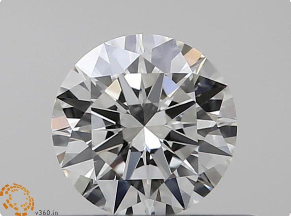 1 pcs Diamant  (Natuurlijk)  - 1.09 ct - Rond - K - FL - HRD Antwerp #1.1