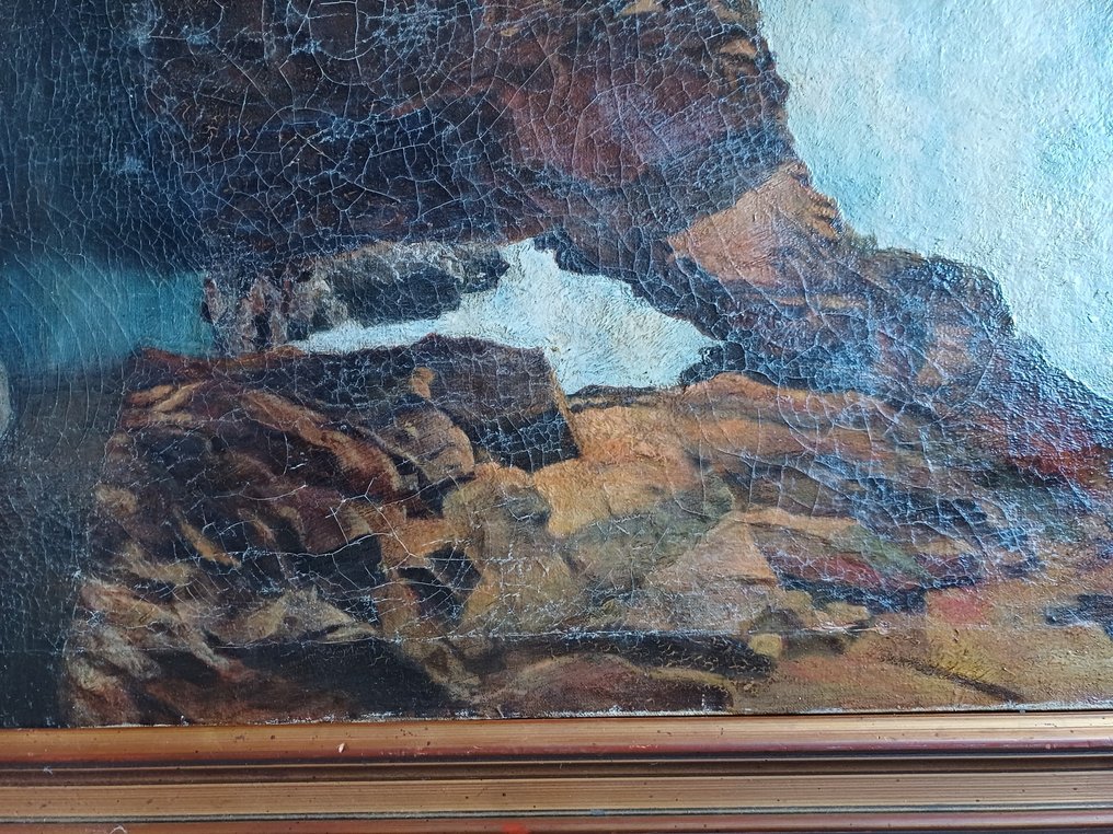 Giacinto Gigante (1806–1876), Attr. a - Paesaggio costiero #2.1