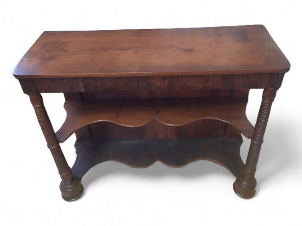 Console table - Veneered walnut wood #2.2