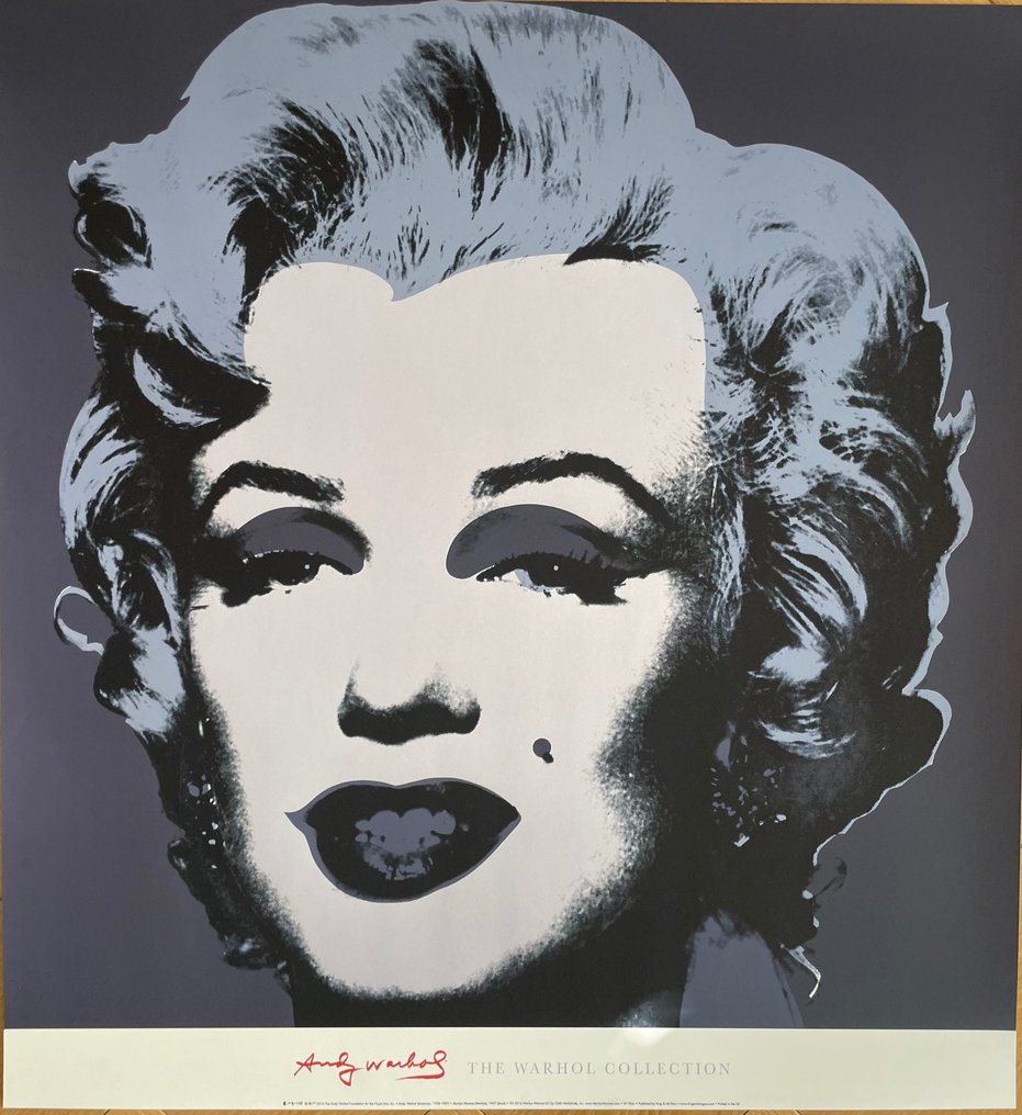 Andy Warhol (after) - Marilyn Monroe 1967 (Black), Copyright 2016 #1.1