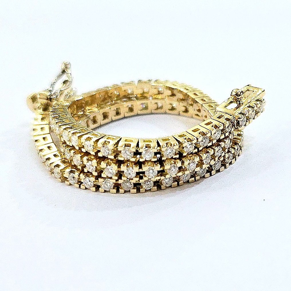 Bracelet - 18 carats Or jaune -  1.85 tw. Diamant  (Naturelle) #1.1