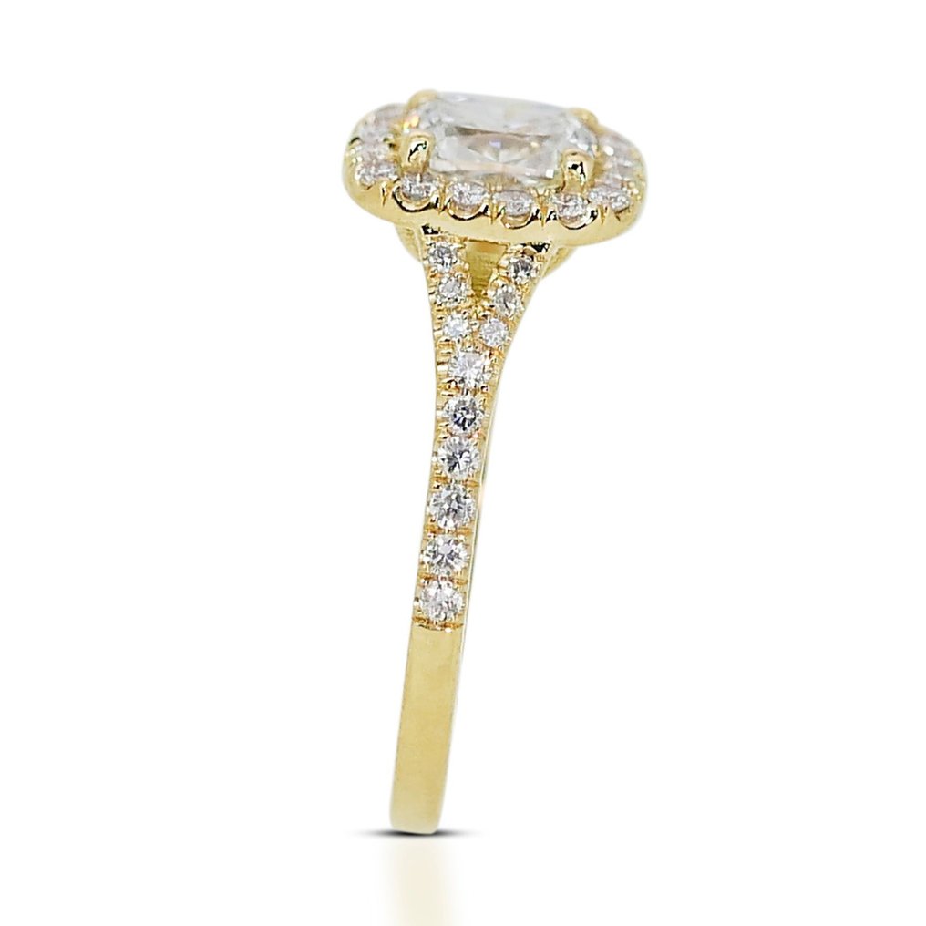 - 1.33 Total Carat Weight - - Ring - 18 kt Gult guld -  1.33 tw. Diamant  (Natural) - Diamant #2.1