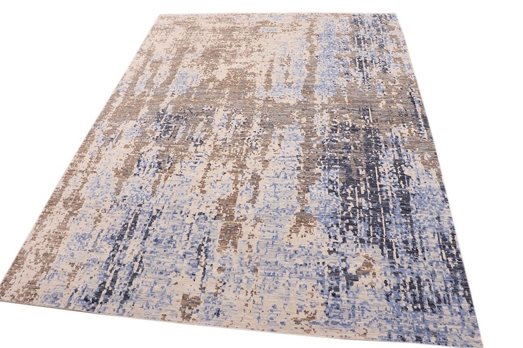 阿格拉银河蓝色/米色 - 小地毯 - 372 cm - 275 cm #3.1