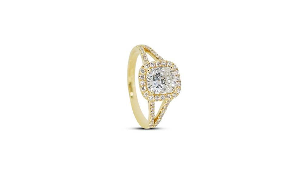 Ring - 18 karat Gull -  1.80ct. tw. Diamant  (Naturlig) - Diamant #3.1