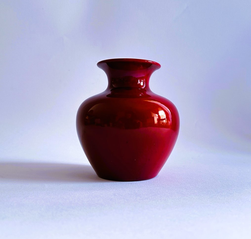 Zsolnay - Vase -  Art Deco - Ochsenblutglasur - Eosin  - Porzellan #1.1