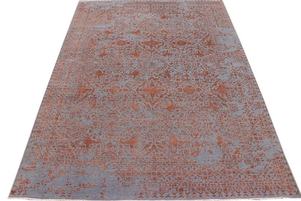阿格拉擦除蓝色/铜色 - 小地毯 - 365 cm - 271 cm #1.2