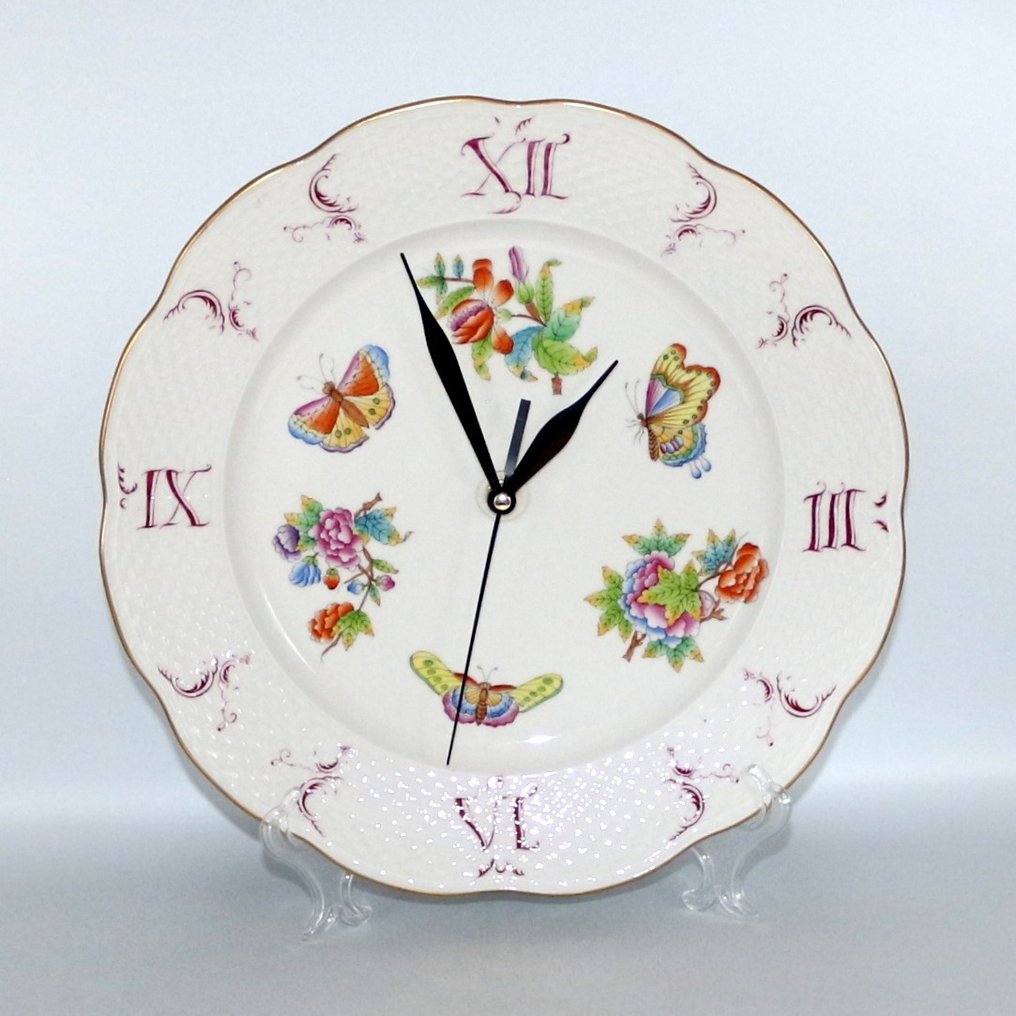 Herend - Falitányér - Clock - "Victoria" - Porcelán #1.2
