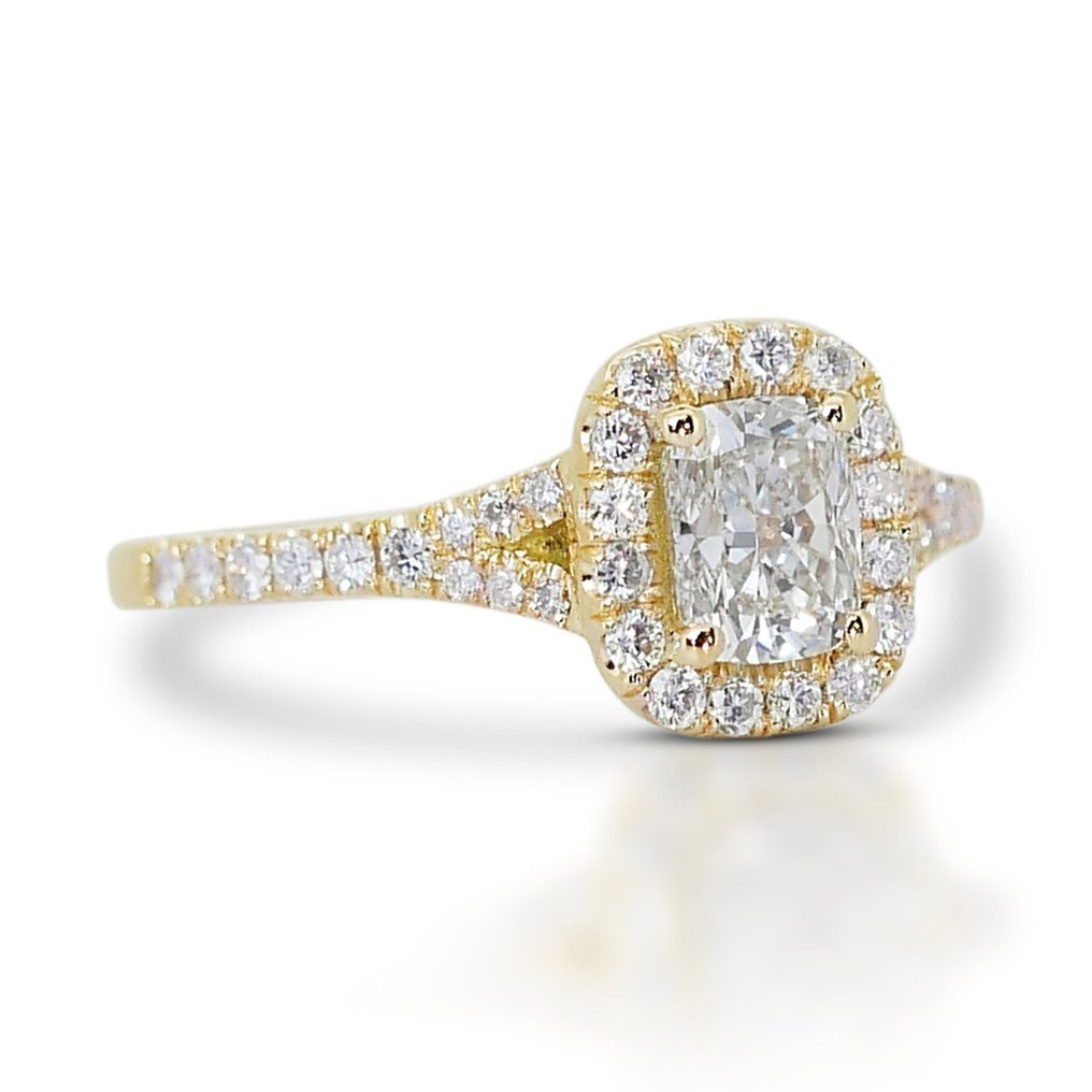 - 1.33 Total Carat Weight - - Ring - 18 kt Gult guld -  1.33 tw. Diamant  (Natural) - Diamant #1.2