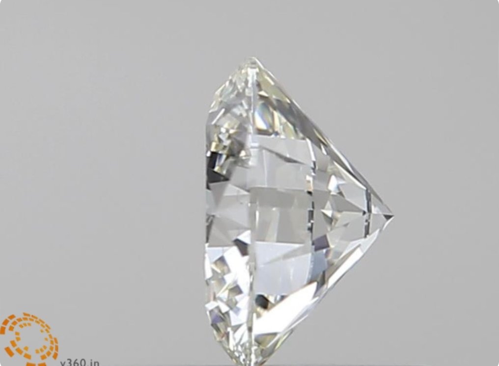 1 pcs Diamant  (Natuurlijk)  - 1.09 ct - Rond - K - FL - HRD Antwerp #2.1