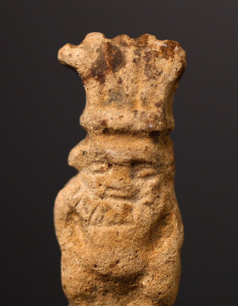 Antiguo Egipto Fayenza Bes amulet - 3.6 cm #1.2