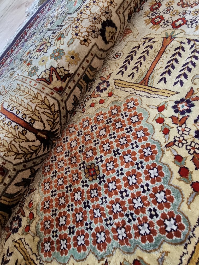 Hermosa alfombra de seda, China Hereke, 1 millón de nudos/m2 - Alfombra - 200 cm - 120 cm #1.1