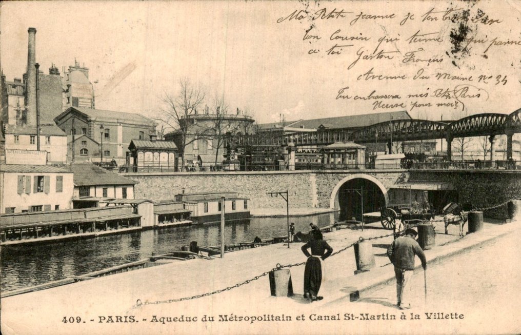 法国 - 巴黎 巴黎 - 明信片 (116) - 1900-1965 #3.2