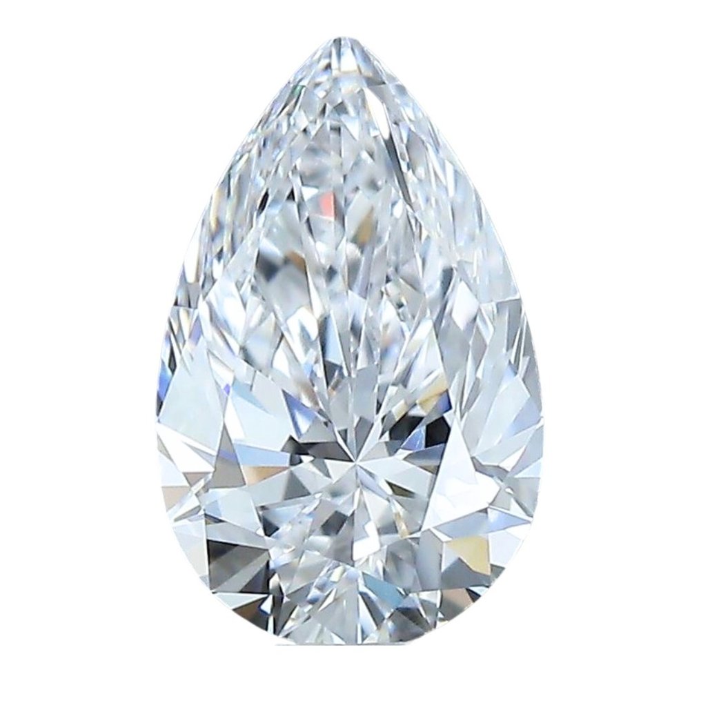 1 pcs Diamant - 1.01 ct - Briljant, Peer - D (kleurloos) - IF (intern zuiver) #1.1