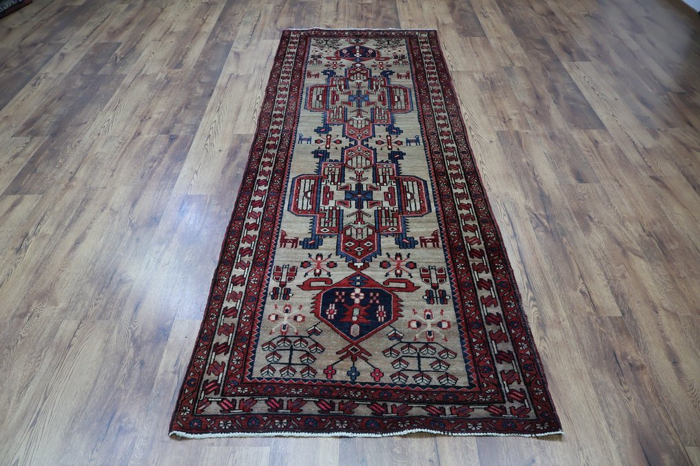 伊朗復古網布 - 長條地毯 - 316 cm - 109 cm #1.1