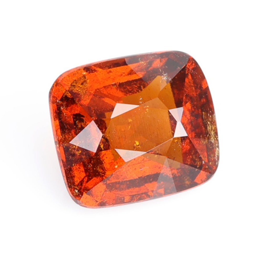1 pcs (Extra  Fine Color Quality) - [ Vivid/deep Reddish Orange)] Hessonite - 3.26 ct #2.1