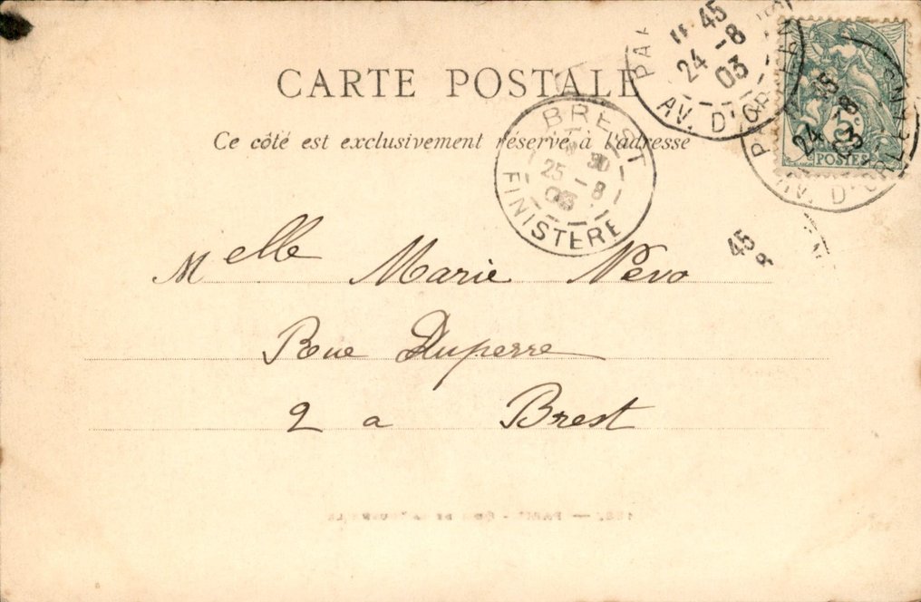 法国 - 巴黎 巴黎 - 明信片 (116) - 1900-1965 #3.1