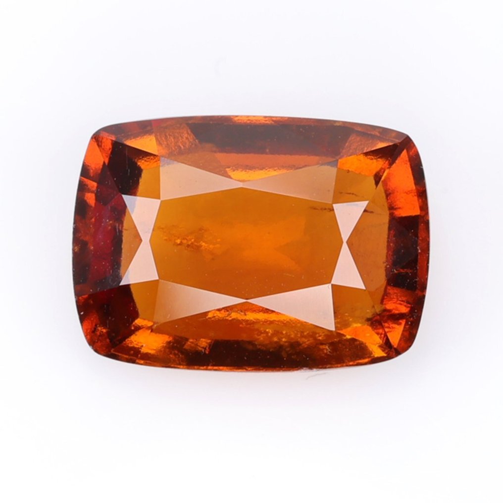1 pcs (Fin farvekvalitet) - [Vivid Orange)] Hessonit - 5.32 ct #1.1