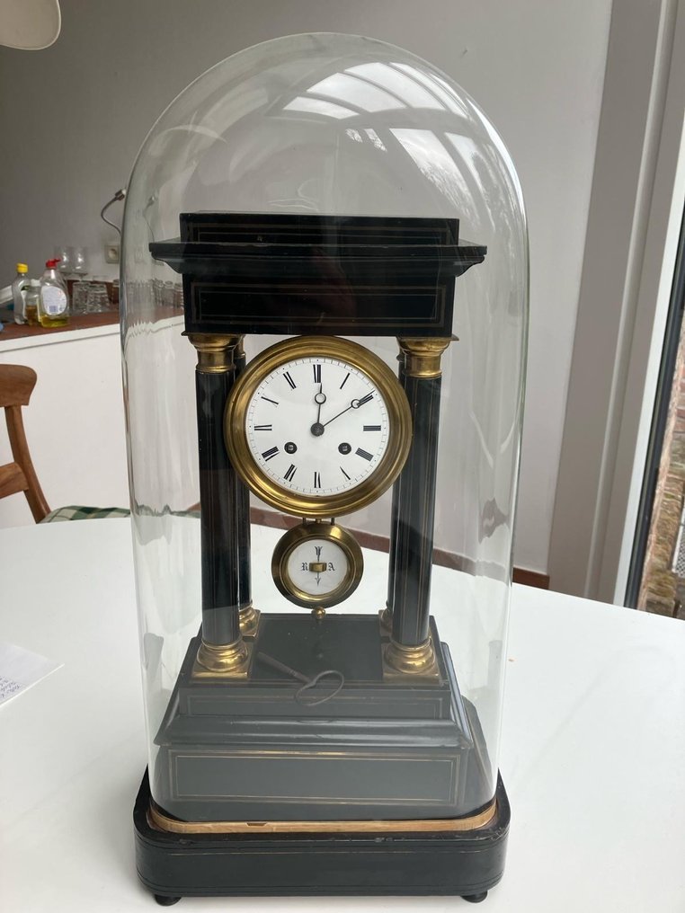 Portico clock -   Brass, Wood - 1860-1870 #1.1