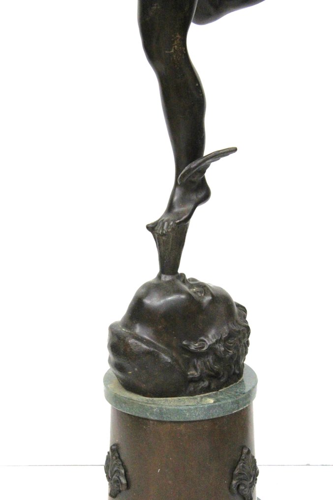 Skulptur, Mercurio alato - 130 cm - Bronse #2.2
