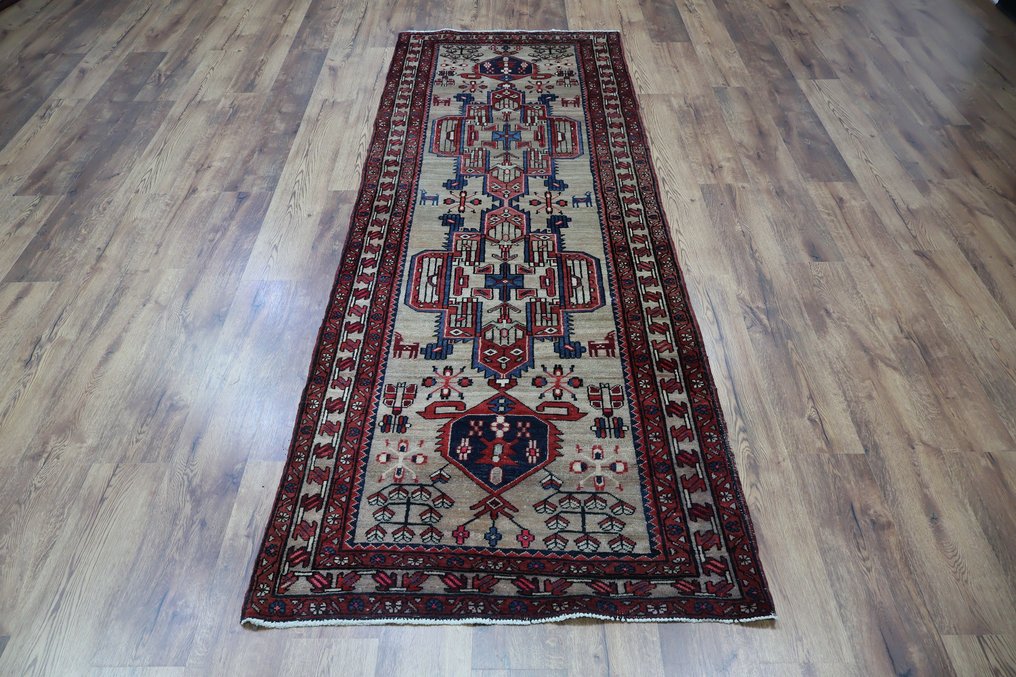 伊朗復古網布 - 長條地毯 - 316 cm - 109 cm #2.1