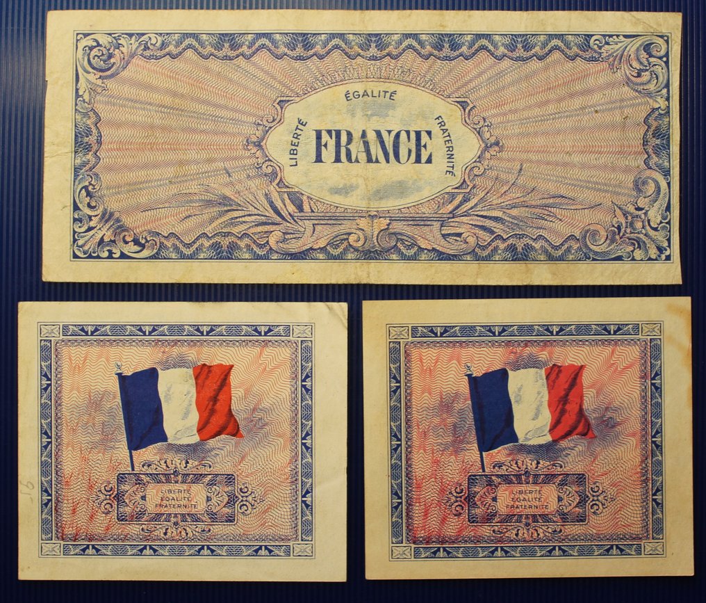 France 6 banknotes 1944 including replacement (No Reserve Price